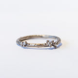 Small Asymmetric Diamond Encrusted Band