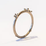 Small Asymmetric Diamond Encrusted Band