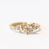 Ruth Tomlinson | Asymmetric Tapering Antique Diamond Cluster Ring