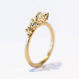 Ruth Tomlinson | Asymmetric Tapering Antique Diamond Cluster Ring