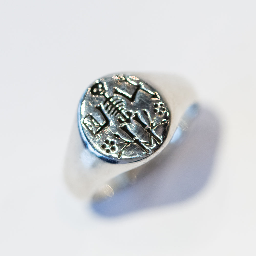 Memento Mori Signet Ring