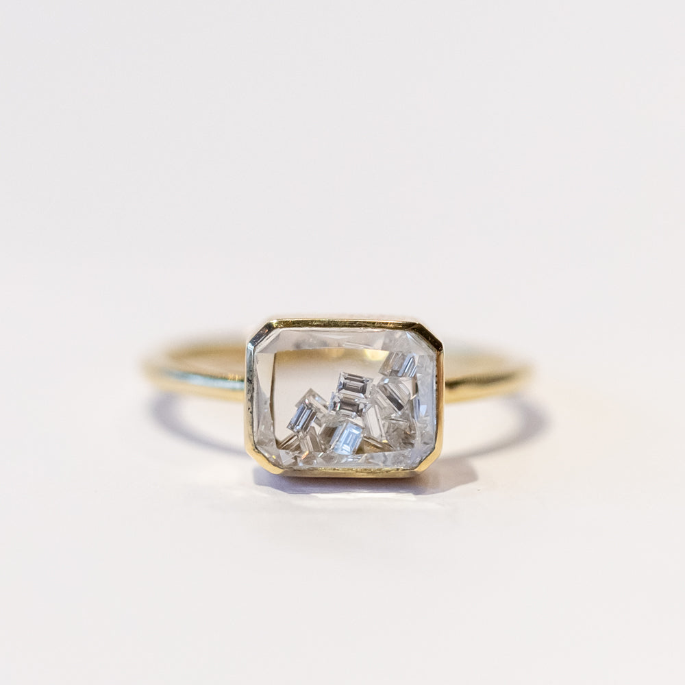 Esmeralda Diamond Ring