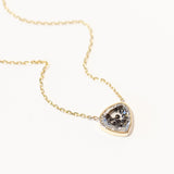 Naipe Heartish Black Diamond Necklace