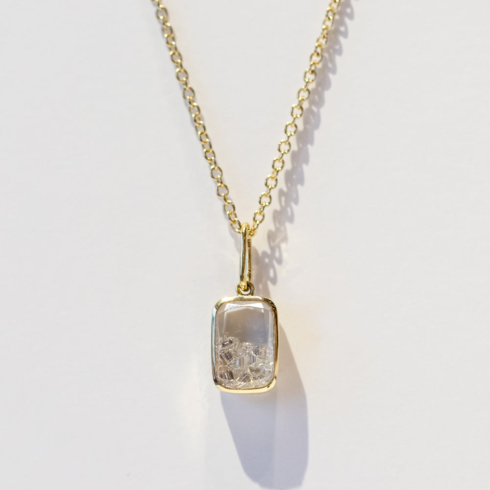 Ten Fourteen Petite Diamond Necklace