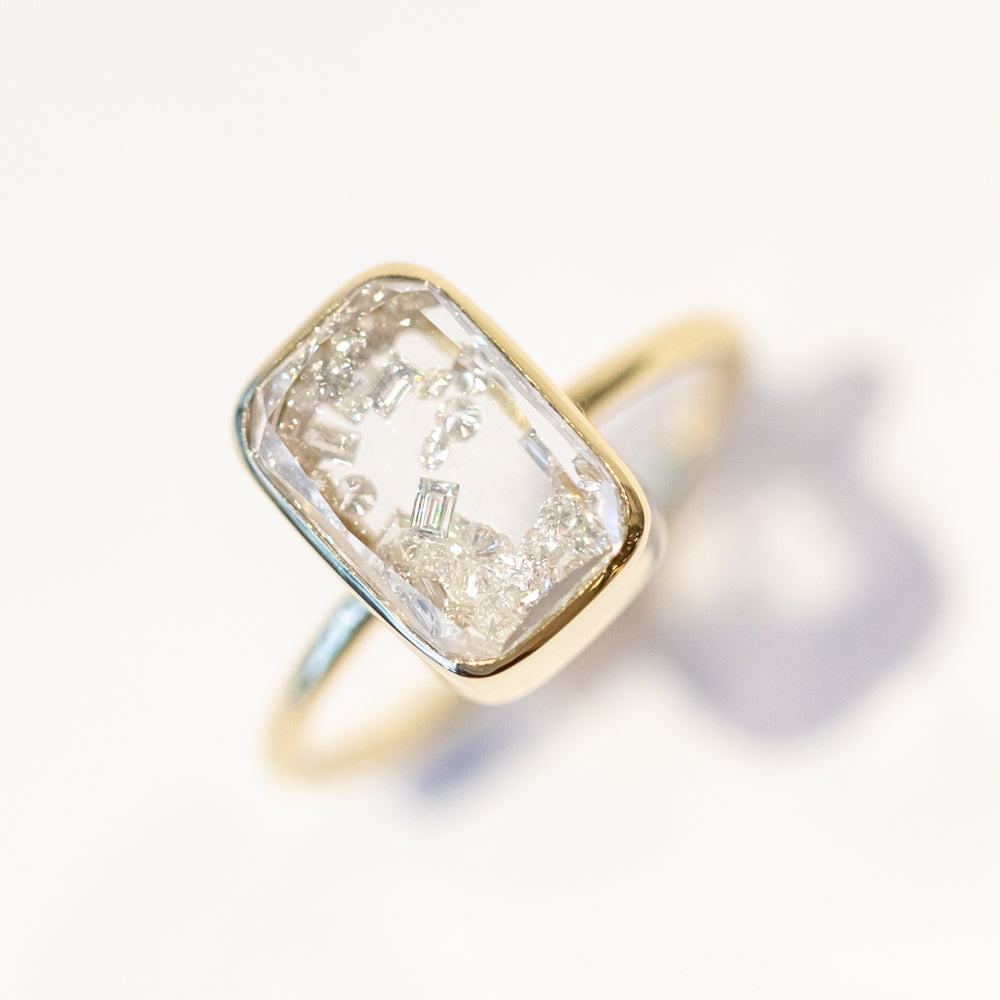 Ten Fourteen Petite Diamond Ring