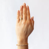 Five Stone Blue Sapphire Band