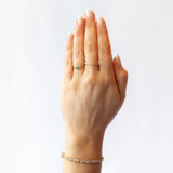 Emerald East West Ring