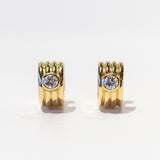 Single Stone | Eleni Diamond Huggie Earrings
