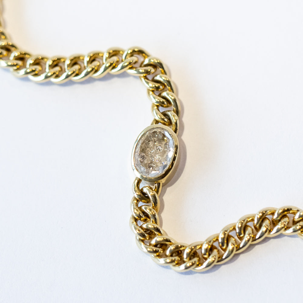 Unidinho Diamond Curb Bracelet