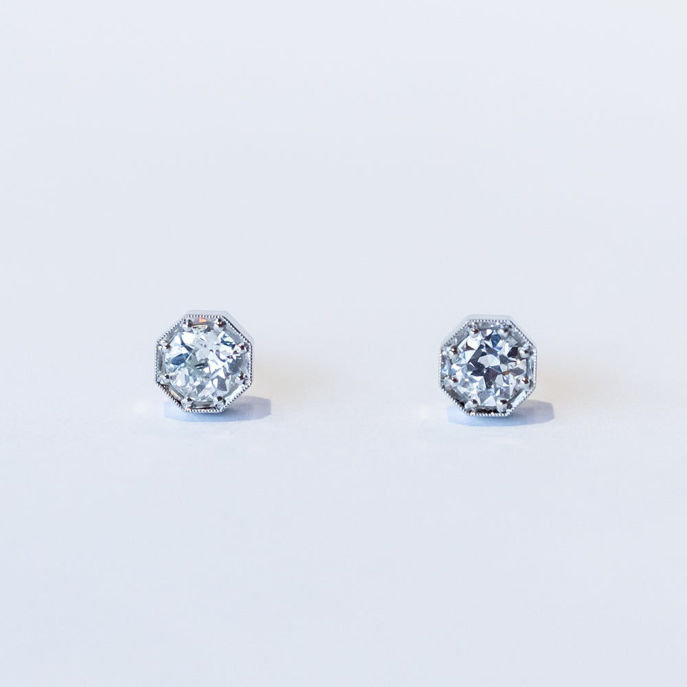 Single Stone | Gemma Stud Earrings