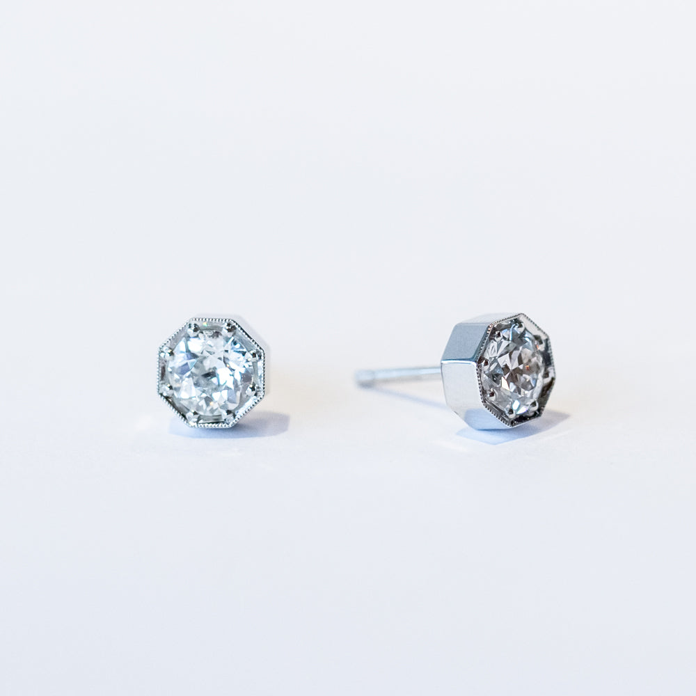 Single Stone | Gemma Stud Earrings
