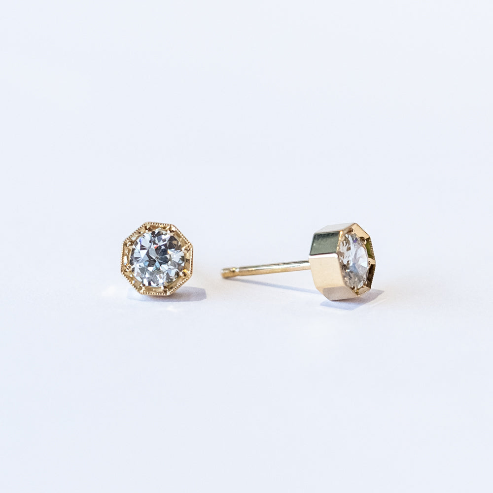 Single Stone | Gemma Stud Earrings