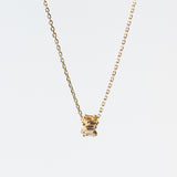 Suzanne Kalan | 18k Infinite Baguette Diamond Mini Rondelle Pendant Necklace
