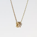 Suzanne Kalan | 18k Infinite Baguette Diamond Mini Rondelle Pendant Necklace