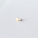 Victoria Cunningham | Disc Stud Earring with Diamond (Single)