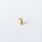 Victoria Cunningham | Pear Stud Earring with Diamond (Single)