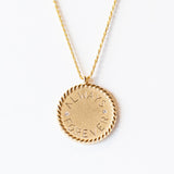 "Always / Forever" Imperial Disc Necklace