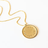 "Always / Forever" Imperial Disc Necklace