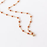 Gigi Supreme One Diamond Necklace, Fauve