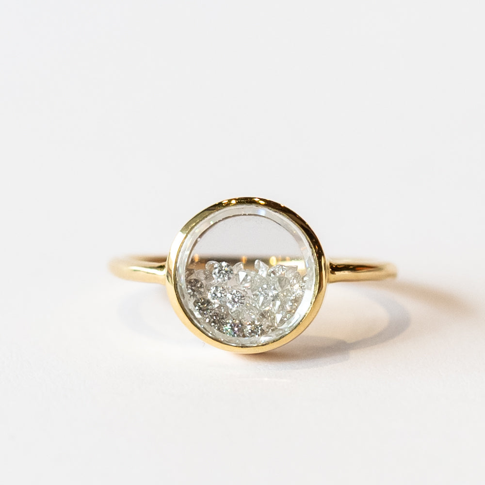 Core Round Diamond Shaker Ring