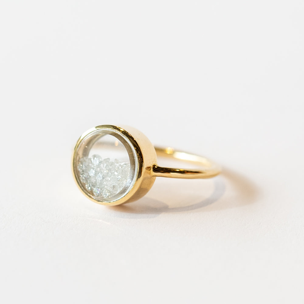 Core Round Diamond Shaker Ring