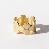 Wide Hammered Dot Band
