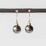 Round Tahitian Pearl Drop Earrings