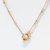 Gold Baton Chain Necklace