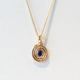 Lapis Spiral Necklace
