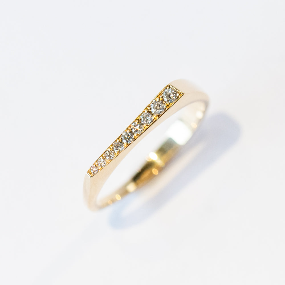 Pave Diamond Blade Ring