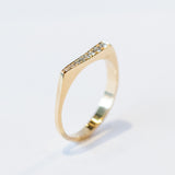 Pave Diamond Blade Ring