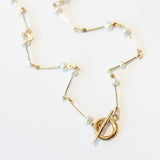 Pearl Baton Chain Necklace