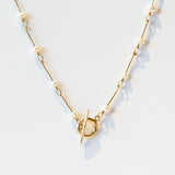 Pearl Baton Chain Necklace