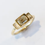 Diamond Triad Three-Stone Ring