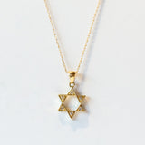 Diamond Star of David Talisman Charm