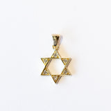 Diamond Star of David Talisman Charm