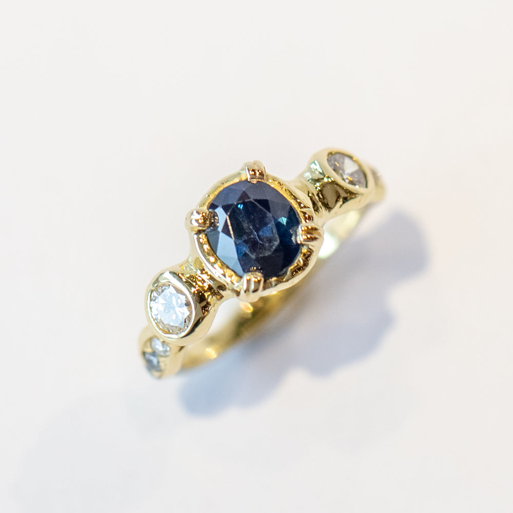 One of a Kind Majestic Blue Sapphire Ring