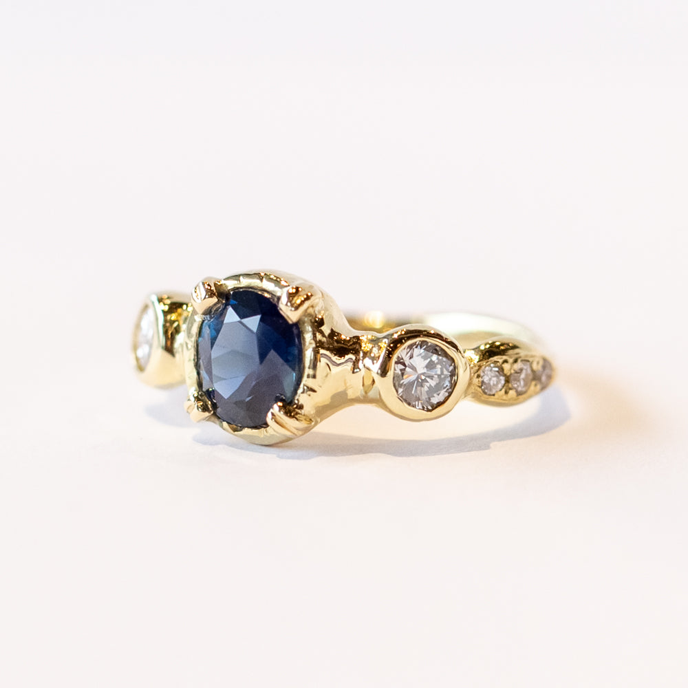 One of a Kind Majestic Blue Sapphire Ring