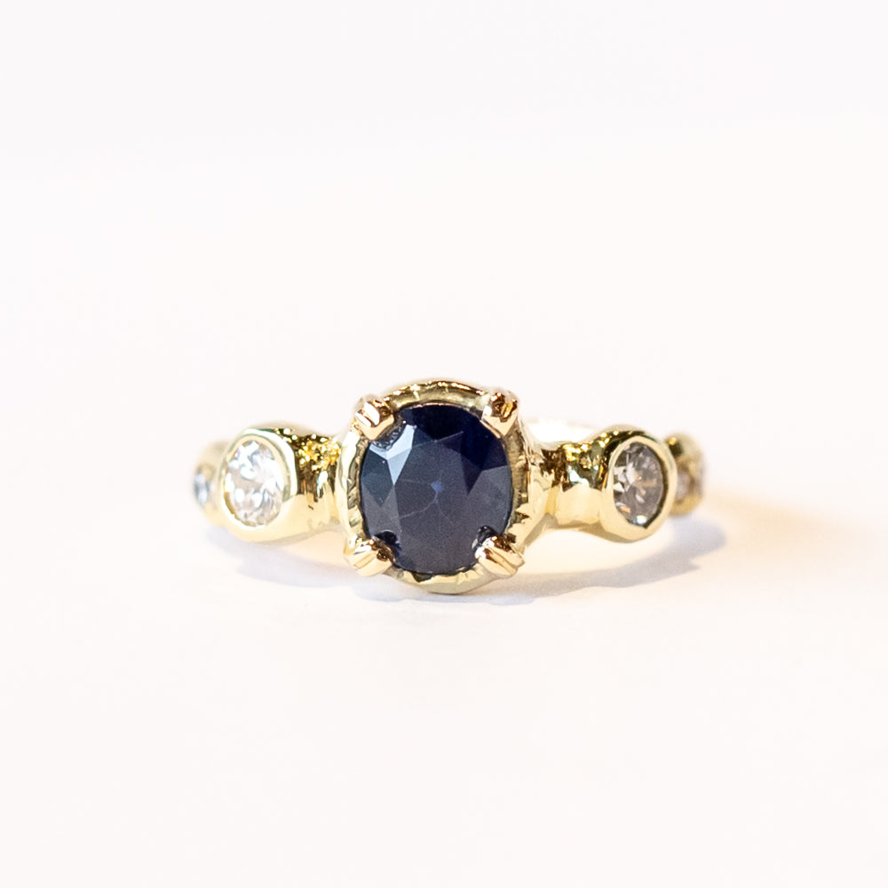 One of a Kind Majestic Blue Sapphire Ring