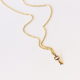 Wee Gold Key Necklace
