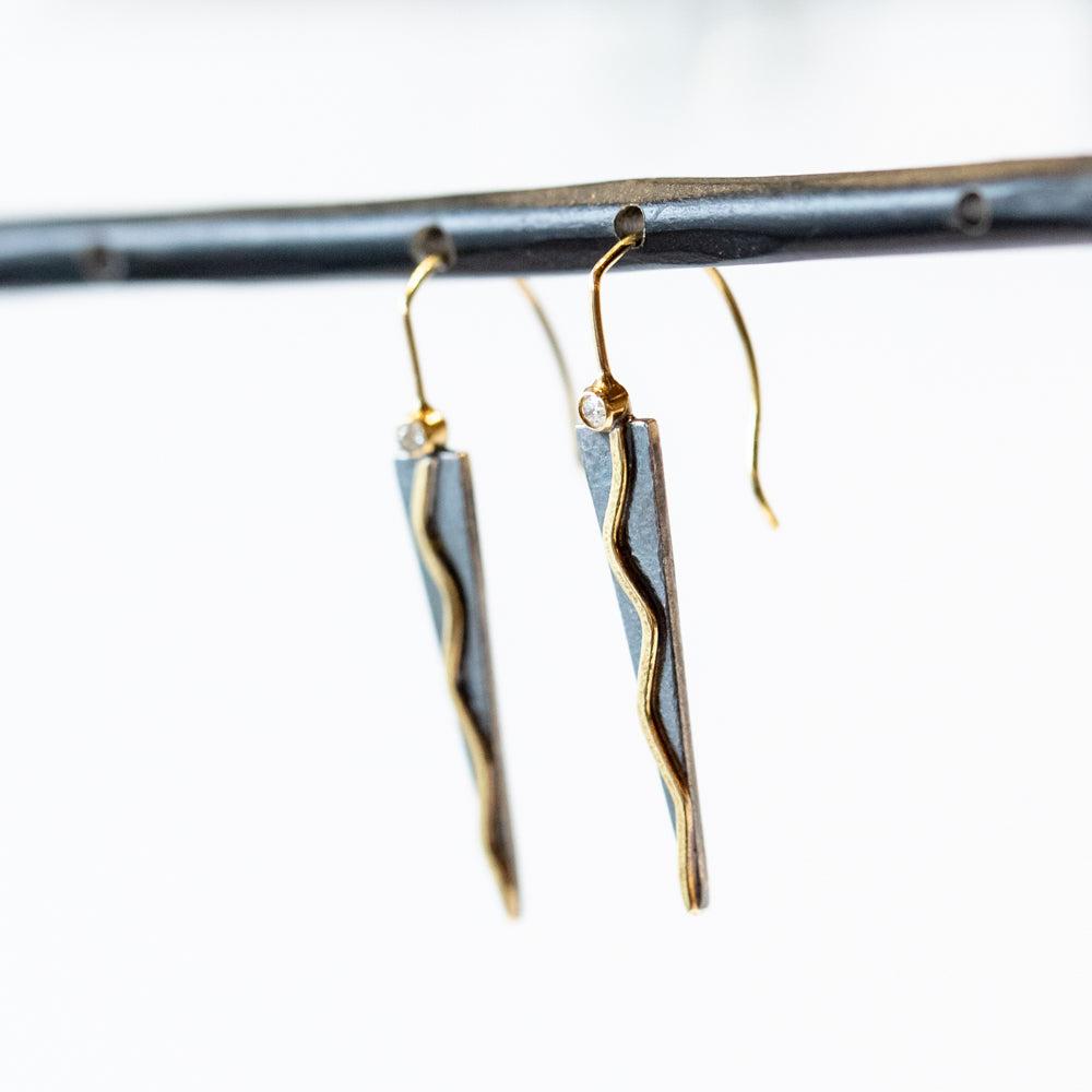 Tapered Triangle Earrings