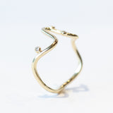 Squiggle Diamond Ring