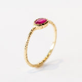 East-West Oval Ruby Ring