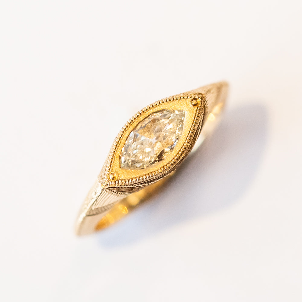 Desert Deco Marquise Diamond Ring
