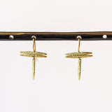 Double Spine Drop Earrings