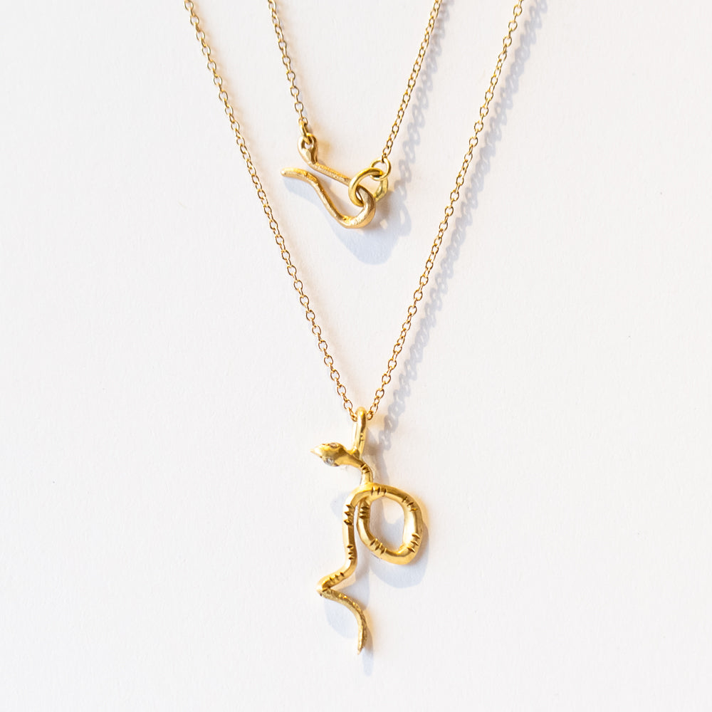 Engraved Diamond Eye Ecdysis Necklace