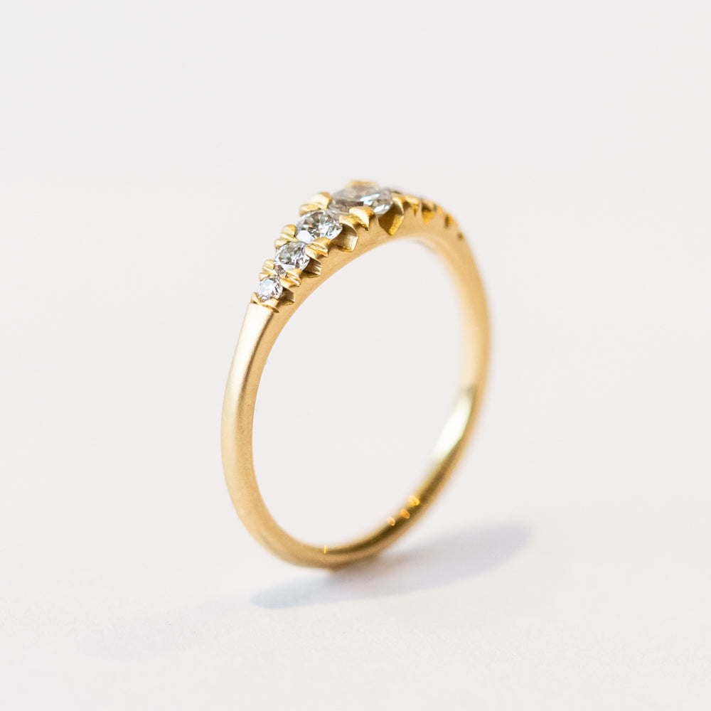 Grand Pave Diamond Rubidoux Ring