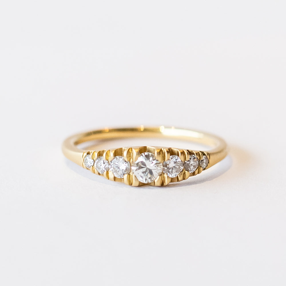 Grand Pave Diamond Rubidoux Ring