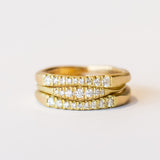 Petite Pave Diamond Rubidoux Ring