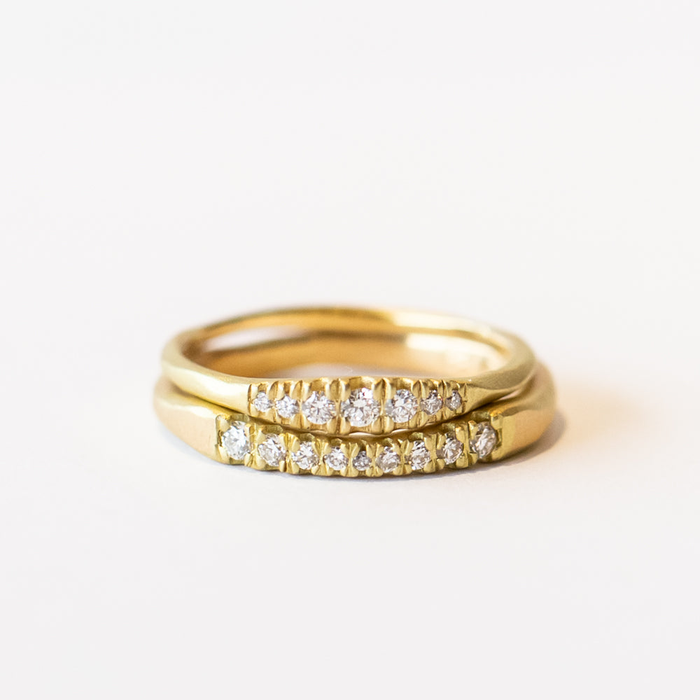 Petite Pave Diamond Rubidoux Ring